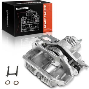 A-Premium Disc Brake Caliper Assembly with Bracket Compatible with Select Chevrolet and Pontiac Models - Camaro & Firebird, 1988 1989 1990 1991 1992 - Rear Left Driver Side