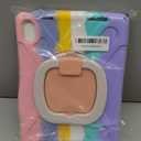 BRAECN Kids Case for iPad (A16) 11th/10th Generation 11/10.9'' 2025/2022, Heavy Duty Rugged Silicone Cover with Screen Protector, Kickstand, Shoulder Strap, Pencil Holder & Ring Stand, Colorful Pink