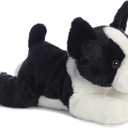 Aurora Adorable Flopsie Buster Boston Terrier Stuffed Animal - Used to Create Imaginative Play Adventures - Perfect for Birthdays, Kids and Adults, All Ages - Black 12.5 Inches