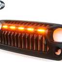 Angry Face Grille Compatible with Jeep Wrangler Jk Jku 2007-2018