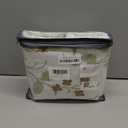 Nayoroom Floral Duvet Cover Queen Size Green Leaf Red Flower Printed on White Comforter Cover Reversible Garden Cottagecore Bedding Set with Zipper Closure 3Pcs Soft Breathable Microfiber Quilt Cover