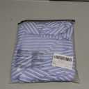 Women's Striped Wrap Long Sleeve Shirt Elegant Collared Button Front Asymmetrical Blouses, M