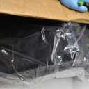 Universal Tractor Seat Black, Heavy Duty 220lb Capacity w/Drainage Hole & Slide Rails for Forklifts Tractors Mowers