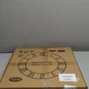 Maxstar Round Wall Clock for Living Room Decor Battery Operated Non Ticking Silent Vintage Black Metal Wood Clocks for Home Living Room Garden Farmhouse Office Kitchen Decoration -20 inch (Black-arabic Numerals)