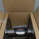 SPECILITE Stainless Steel Garden Hose Reel, Outdoor Metal Wall Mount/Floor Spool, Holds 75ft of 5/8 Inch Capacity, with 7ft Leader Water Pipe for Outside, Yard, Patio (Silver)