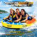 IWIQI Heavy-Duty Towable Tube for Boating, Super Round Design Boat Tubes
