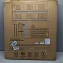 Cumbor 29.7-46" Baby Gate for Stairs, Mom's Choice Awards Winner-Auto Close Dog Gate for the House, Easy Install Pressure Mounted Pet Gates for Doorways, Easy Walk Thru Wide Safety Gate for Dog, Brown