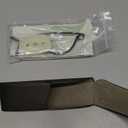 Rimless Titanium Eyeglass frames Men Hingeless Light weight 55-18-140 (Lens width 55 mm, Gray)