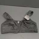 HACI Women's Front Closure Posture Bra Full Coverage Back Support Wireless Unpadded (Grey,38B)