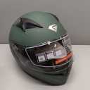KYPARA Full Face Motorcycle Helmet with Internal Tinted Visor & DOT Approved for Moped ATV Cruiser Scooter (Alpine Matt Green, Medium)