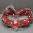 FoldTier 3 Pack Christmas Gift Basket Empty 15 x 9.9 x 5.1 Inch Santa Red Christmas Storage Bin with Handles, Woven Cotton Rope Basket for Gifts Holiday Treats Party Supplies, Home Xmas Decorations