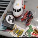 Dwi Dowellin Airplane Toy with Fire Truck Cars and Play Mat,Plane with Lights and Sounds for 3 + Years Old Boys and Girls