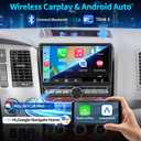 Car Radio for Toyota Tundra 2007-2013 Sequoia 2008-2018 Stereo Radio with CarPlay Android Auto 10.1 inch Touch Screen Android14 Bluetooth5.4 GPS WiFi Backup Camera 64G