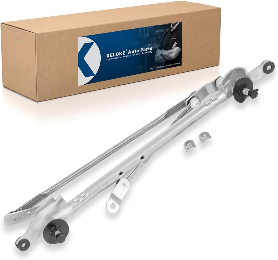 Keloke Front Windshield Wiper Linkage Compatible with Chevrolet Equinox Sport Utility & GMC Terrain DOHC Sport Utility 2010-2017 Replace # 25948436 84126961 84241847 602-211