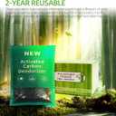 2 x 6 Pack New Type Activated Charcoal Odor Absorber,Refrigerator Deodorizer,Trash Can Deodorizer,Odor Eliminator for Home,Pet,Car,60g/Pack (2.1 Ounce (Pack of 6))