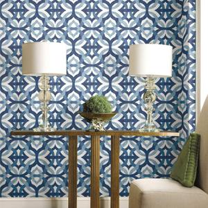 RoomMates Waverly RMK11866RL Tipton Peel and Stick Wallpaper, 18 in x 18.86 ft