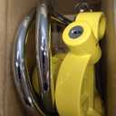 Universal Trailer Hitch Coupler Lock Fits 1-7/8 Inch, 2 Inch, 2-5/16 Inch Couplers, Yellow Steel Anti-Theft Security Locks for Tow Tongue with Keys, 2 Pack