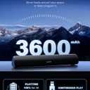 Bluedee Computer Speakers for Desktop PC, Rechargeable Computer Sound Bar with Hi-Fi Stereo Sound, Bluetooth 5.3 & 3.5mm AUX, Slim PC Soundbar for Desktop, Laptop, Monitor & Gaming Setup