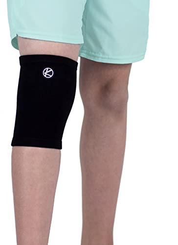 KARM Kids Knee Brace Sleeve - Youth Knee Compression Sleeve for Kids, Child - Support for Pain, Sports, Football, Basketball, Gymnastics, Recovery, Boys & Girls (Black)