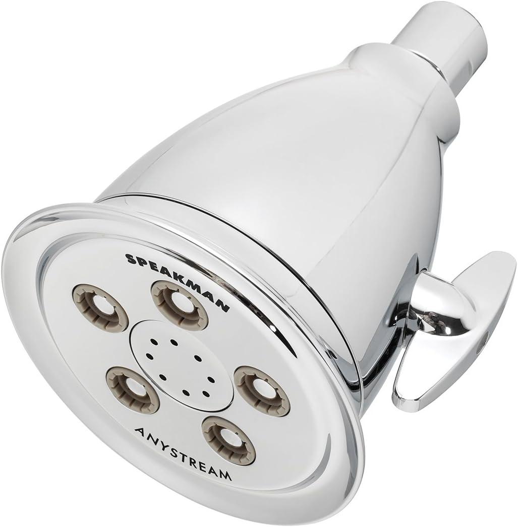 Speakman S-2005-HB-E175  Wall Mount Adjustable Fixed Shower Head, 1-Pack | Bathroom Shower Head Sprayer with Pressure Compensation Technology