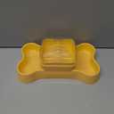 Interactive Dog Treat Dispenser Toy, Dog Slow Feeder for Mental Stimulation, Food Puzzles for Cats & Dogs to Prevent Boredom, Anxiety, Easy to Fill & Clean (Yellow)