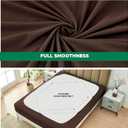 Biscaynebay Decorative Box Spring Cover King & Cal King Size, Brown Luxurious Jersey Knitting Stretchy Wrap Around 4 Sides Bed Skirt for Home/Hotels, Easy Fit Wrinkle & Fade Free Machine Washable