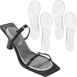 High Heel Arch Support Inserts, Women Silicone Cushion Sandal Insoles, Invisible Gel Shoe Inserts, Self-Adhesive, Anti-Slip, Pain Relief, Low & Medium Arch, 2 Clear, 7.5-10