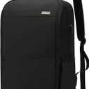 MAXTOP Travel Laptop Backpack with USB Charging Port Anti-Theft[Water Resistant] College Bookbag Fits 18.4 Inch Laptop (Iron Black)