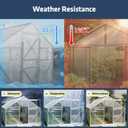 UMIG 12 PCS 4' x 2' x 0.24'' Polycarbonate Greenhouse Panels, Twin-Wall Waterproof UV Protected Corrugated Plastic Roof Panels Sheets, Clear Replacement Panels for Greenhouse, Outdoor, Plant