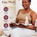 Momcozy Hands Free Pumping Bra, Adjustable Breast-Pumps Holding and Nursing Bra, Pumping & Nursing Bra in One (M)