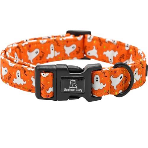 Lionheart glory Halloween Dog Collars Fall Dog Collars Heavy Duty Adjustable Dog Collar for Large Collar Dog Female or Male Dog Collar