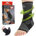 Ankle Braces for Men & Women Stabilizing - Adjustable Ankle Brace for Sprained Ankle, Plantar Fasciitis, Achilles Tendonitis Pain | Foot Wraps for Volleyball & Basketball Injury Recovery (Pair of 1)