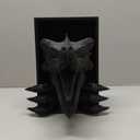 Dragons Awakening Book End Fantasy Book Nook Insert for Dragon Readers Unique Home Decor for Bookshelves & Libraries (Black - 2 Arms)