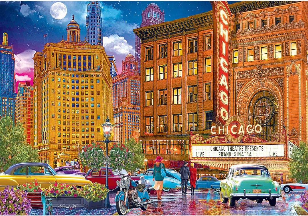 RoseArt - Kodak Premium - Chicago - 1500 Piece Jigsaw Puzzle for Adults