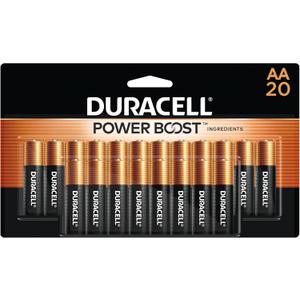 Duracell Coppertop AA Batteries with Power Boost Ingredients, 20 Count Pack Double A Battery with Long-lasting Power, Alkaline AA Battery for Household and Office Devices