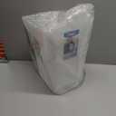 Clorox Textura Slim Trash Can - 3.1 Gallon Small Waste Basket for Narrow Spaces - Skinny Plastic Garbage Bin for Bathroom, Bedroom, or Office, Clear Frost