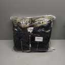 FADSHOW Women's Winter Thickened Down Jackets Long Down Coats Warm Parka with Fur Trimmed Hood, Black, S