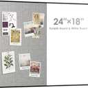 Cork Board White Board Combo
24"X18" Linen Bulletin Board Whiteboard for Wall, Magnetic Dry Erase Corkboard for Home, Office, School, Grey