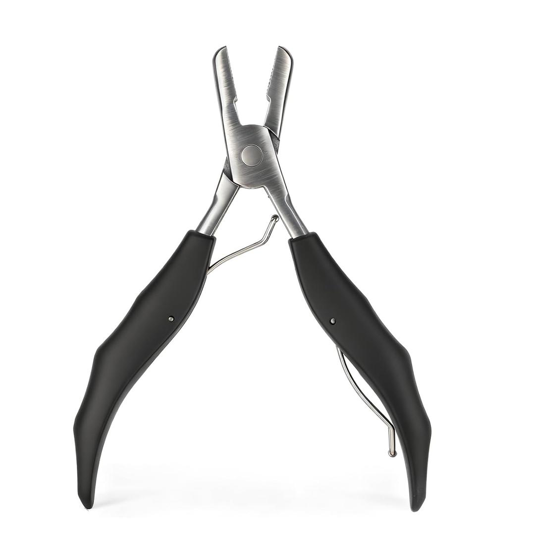 Fusion Hair Extension Crusher, Fusion Crusher Tool for Keratin Hair Extensions Hairs Extension Remove Tool for Keratin, Black Hairs Extensions Opener and Removal Tools for Installing Removing
