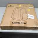 Sportneer XL Clear Pop Up Sports Tent, 46" L x 46" W x 63.5" H Spacious Outdoor TPU Shelter for 1 Adult & 1 Child, Warm All-Weather Bubble Pod with Instant Setup, Wind & Rain Guard for Spectators