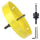 7-1/4 inch Hole Saw for Wood,Soft Metal,Drywall,Plasterboard and Plywood,184mm Bi-Metal Hole Saw with Arbor Mandrel