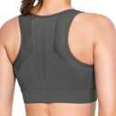 Yvette Zip Front Sports Bras for Women High Impact Supportive Large Bust Bras for Running