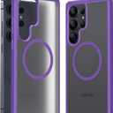 Maledan Magnetic for Samsung Galaxy S25 Ultra Case - Compatible with MagSafe S25 Ultra Case, Military-Grade Protection Phone Case for Galaxy S25 Ultra Accessories, Purple