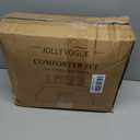 JOLLYVOGUE Black Queen Comforter Set 7 Pieces - Bed in a Bag Queen for All Season, Pintuck Bedding Comforter Sets with Comforter, Flat Sheet, Fitted Sheet and Pillowcases & Shams