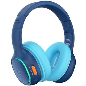 Tronsmart KH03 Kids Noise Cancelling Bluetooth Headphones, Safe Volume Control, Wireless Headphones with Light & Microphone, 70H Playtime, Built-in Audio Cable, for School/Travel/Airplane(Blue)