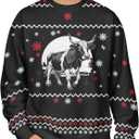 99TIMORO Funny Ugly Christmas Sweater for Men and Women, Holiday Pullover 2025, Novelty Crewneck Sweatshirt, Festive Gift (XL)