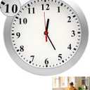 Hidden Camera Clock,1080P Indoor Security Spy Cameras Wall Clock with Motion Detection,Small Secret Camera Nanny Cam for Home Office,No Wi-Fi No Audio