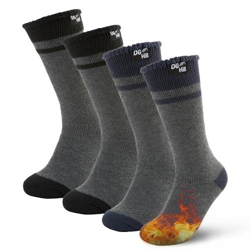 DH Hill Warm Thermal Socks - Winter Socks for Cold Weather- Boot Heated Sock for Hiking Hunting Cycling Athletic Socks