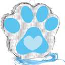Dog Paw Piata Small Dog Paw Piata Themed Birthday Party Supplies Blue Puppy Paw It's Party Woof Themed for Girls Boy Baby Shower