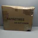 Leather Car Seat Covers Full Set, Waterproof Faux Leather Seat Covers for Cars, Non-Slip Car Interior Covers Universal Fit for Most Cars Sedans Trucks SUVs, Black/Red